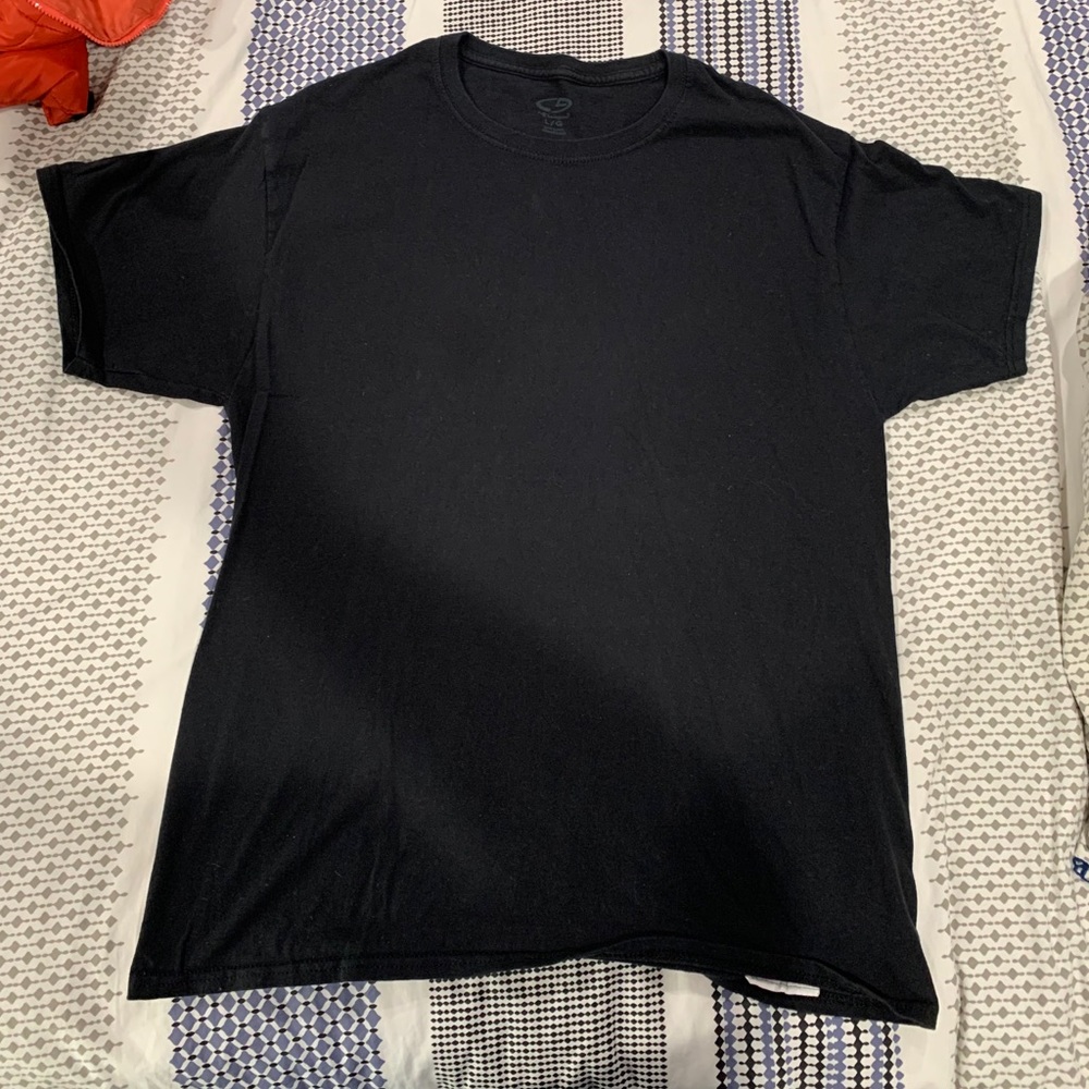 Large Black Champion T shirt